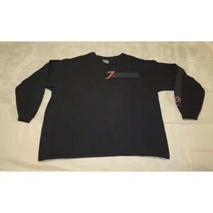 🔥 🏍 Vintage Nike 7 MX Motorcross Black Long Sleeve T Shirt Size XXL Y2K 🔥🏍